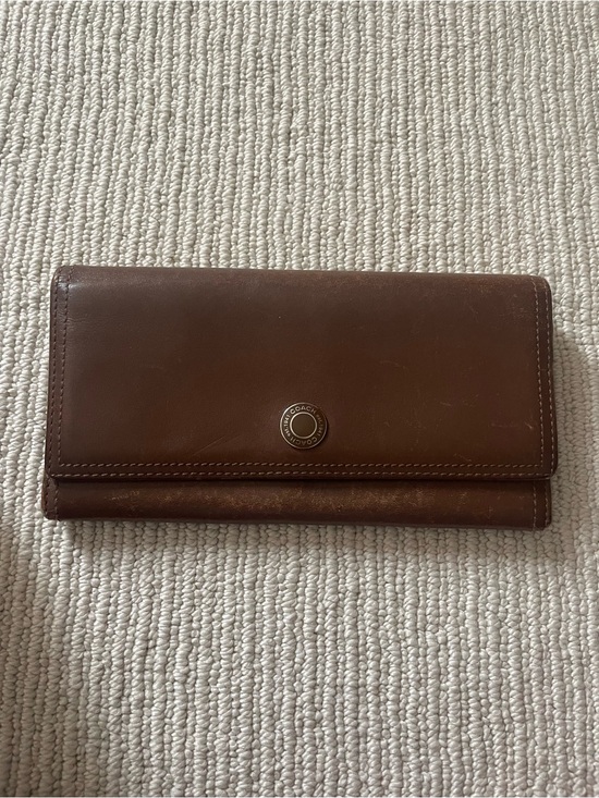 Coach Handbags - Coach Chestnut Brown Leather Snap Continental Wallet c29